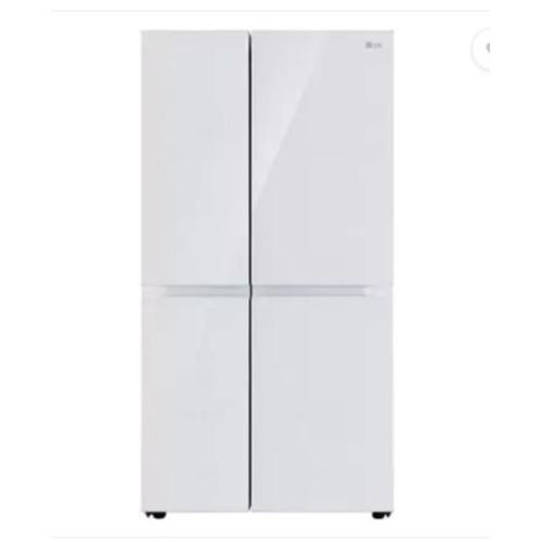 LG 650 Litres Smart Inverter Compressor Convertible Side by Side Refrigerator(GL-B257DLW3.DLWZEBN) Linen White